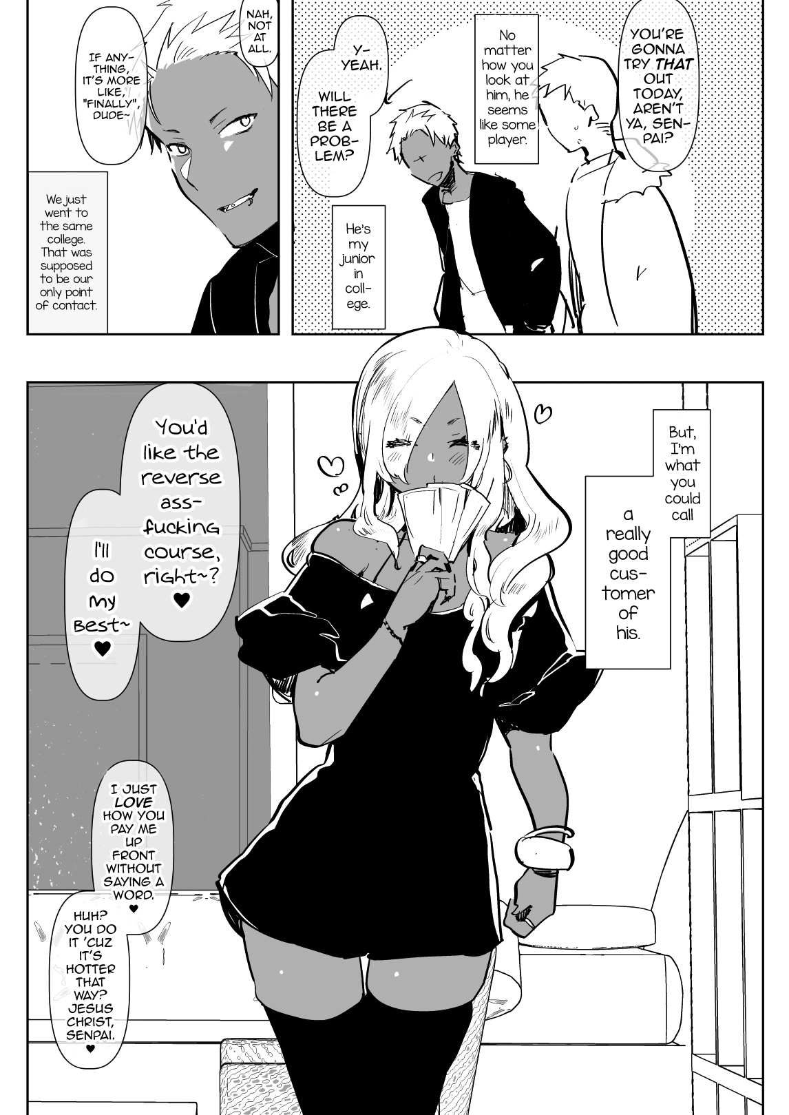 Kurogal Kouhai Otokonoko DeliHeal ~ Gyaku Anal Course page 5 full