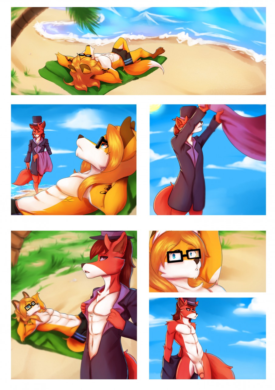 A Foxy Day at the Beach page 1 full