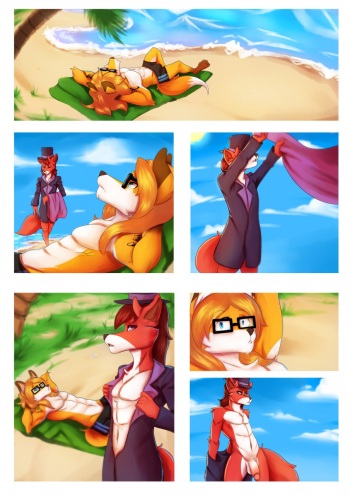 [RyderRiro] A Foxy Day at the Beach cover