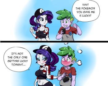 Pie-sama's Pokemon/My Little Pony Crossover Spike + Rarity Shipping Pics (ongoing) cover