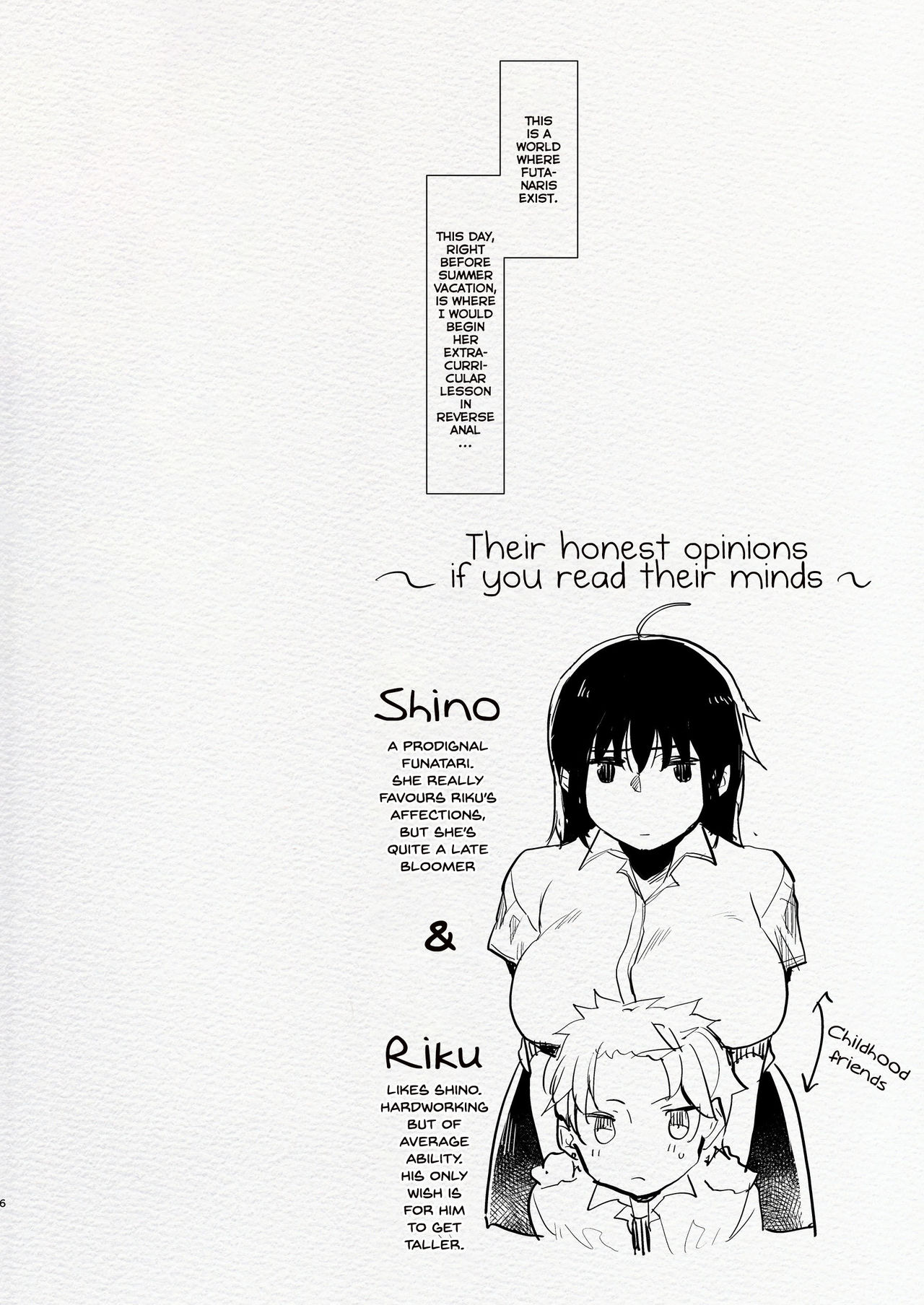 Futanari Osananajimi to Ore to Hajimete no Gyaku Anal Kagai Jugyou | Me and My Futanari Childhood Friend's First Extracurricular Lesson in Reverse Anal page 6 full