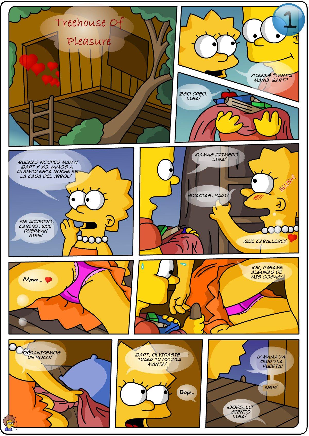 "Los Simpsons" - Casa del árbol del placer  "A todo color" page 1 full