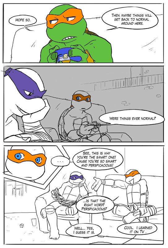 TMNT Black and Blue ch. 2 Colored by: Amateur page 7 full