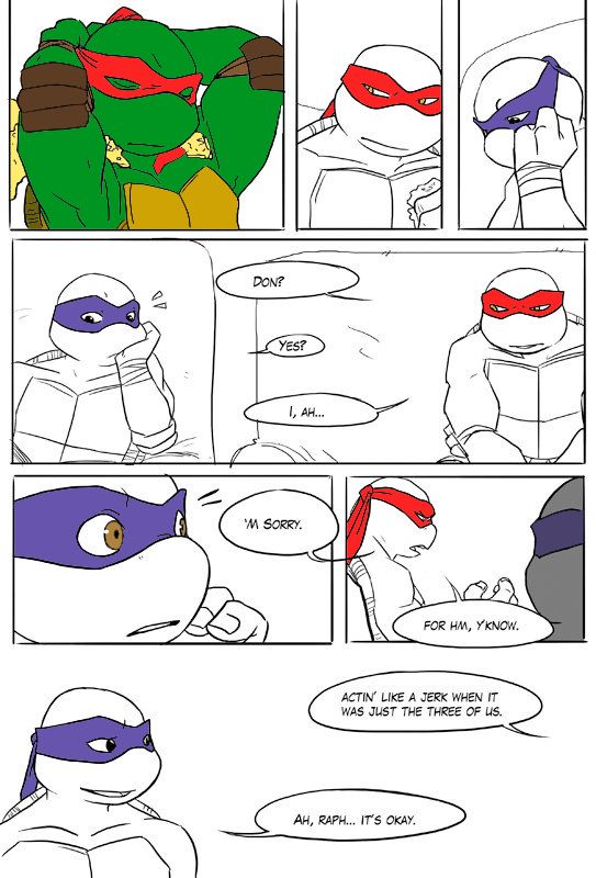 TMNT Black and Blue ch. 2 Colored by: Amateur page 9 full