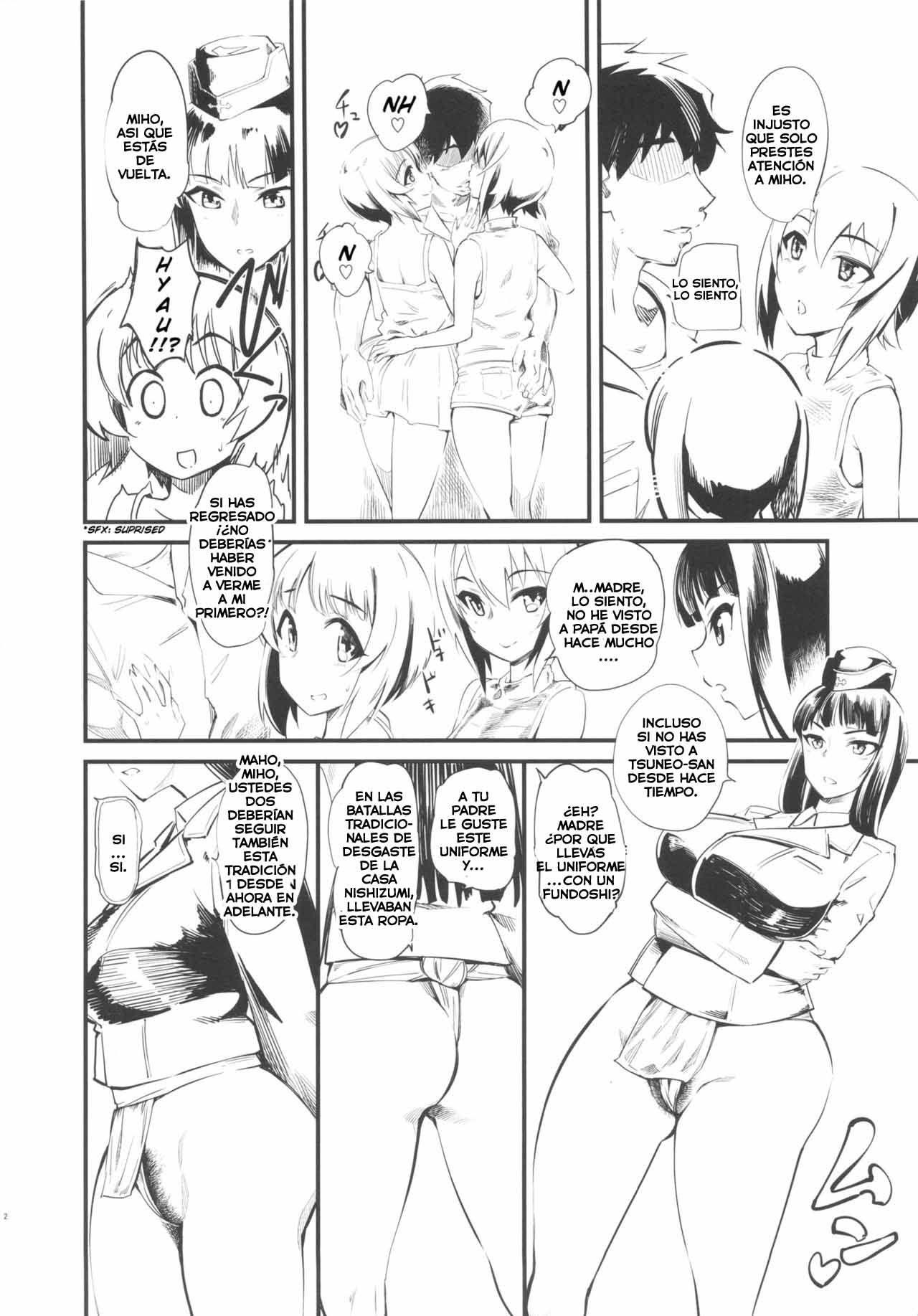 Nishizumi-san-chi wa Nakayoshi 4P | Nishizumi Household Peaceful 4-some page 3 full