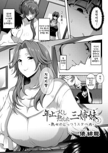 [Tawara Hiryuu] Toshiue Zukushi Jukushita Sanshimai 3 -Jukujo no Muttsuri Sukebe Niku- (COMIC Grape Vol. 63) [Korean] cover