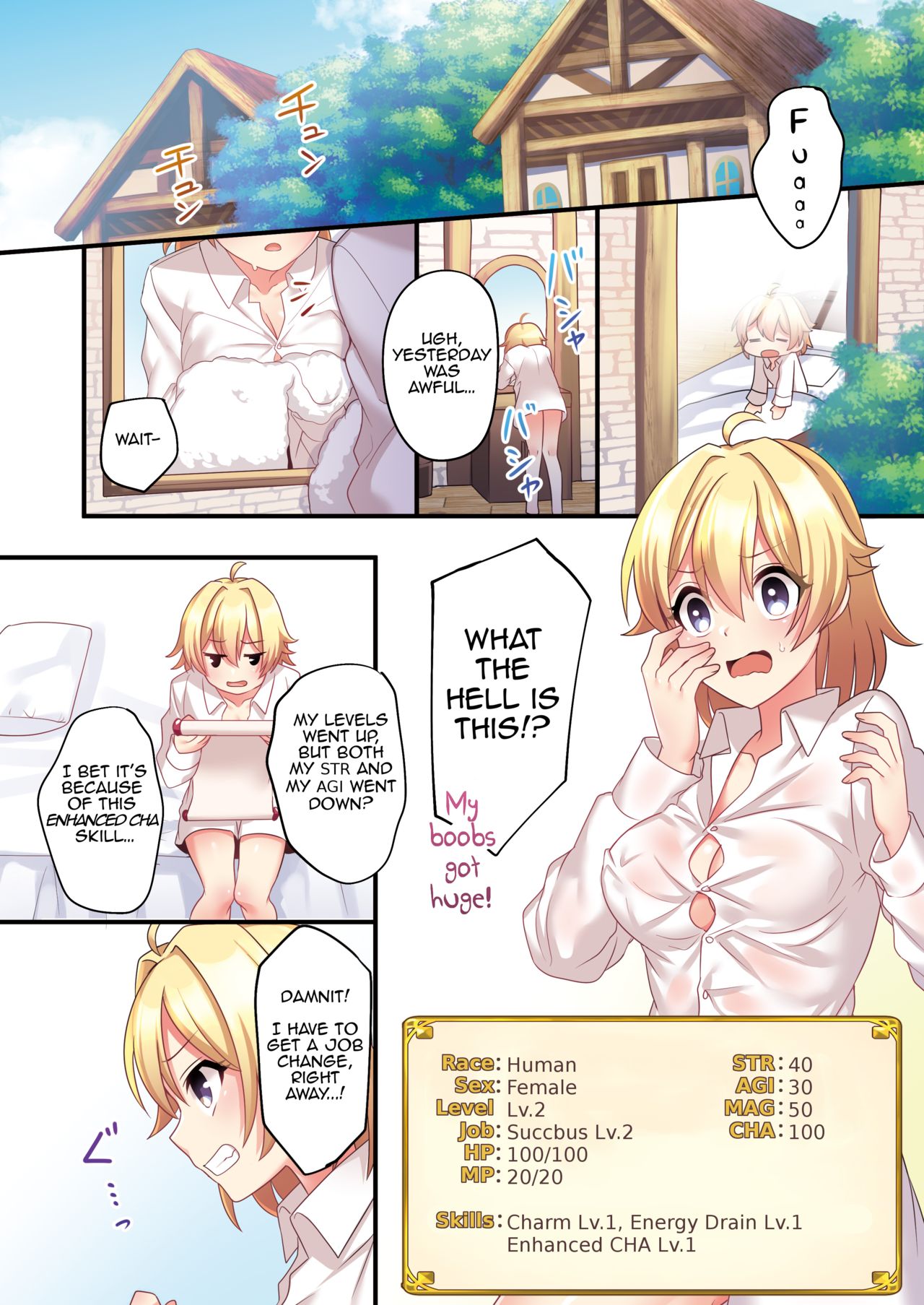 Sakyubasu ♀ ni Kyousei Tenshoku Saserareta Ore ♂ | I  was forcibly changed into a succubus page 12 full