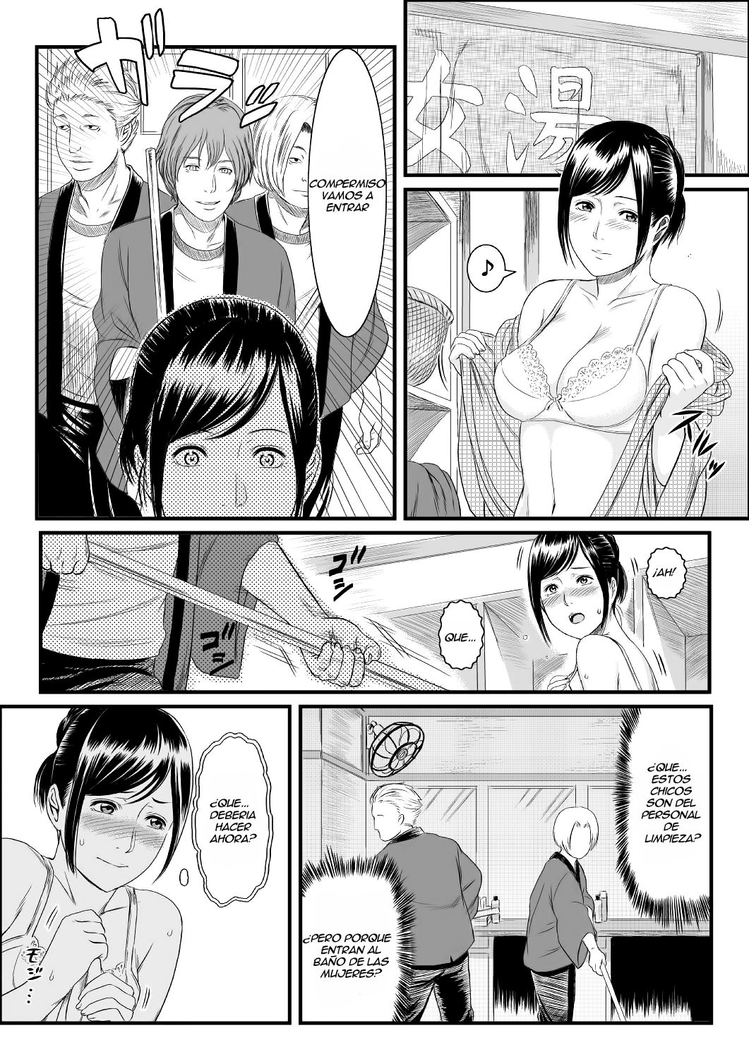 Onnayu ni Rannyuu Sareta Tsuma | Una Esposa Atrapada en el Baño page 7 full