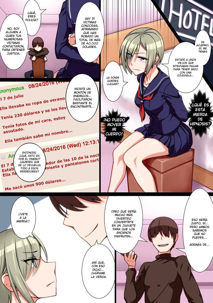 Saimin JK Kyousei Shazai - Namaiki na Enkou Sagi Joshikousei ga Dogeza Saserare Kamo ni Shiteta Ossan ni Tanetsuke Sareru made page 3 full