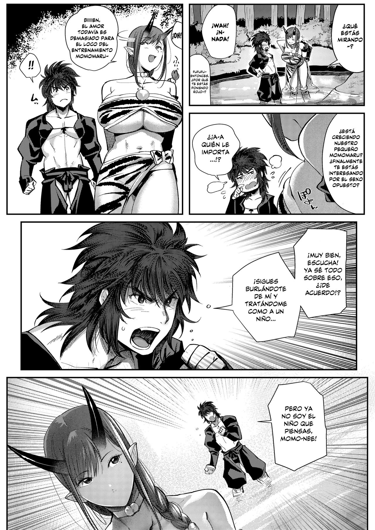 Oni to Wakamomo | La Oni y el Joven Melocotón page 7 full