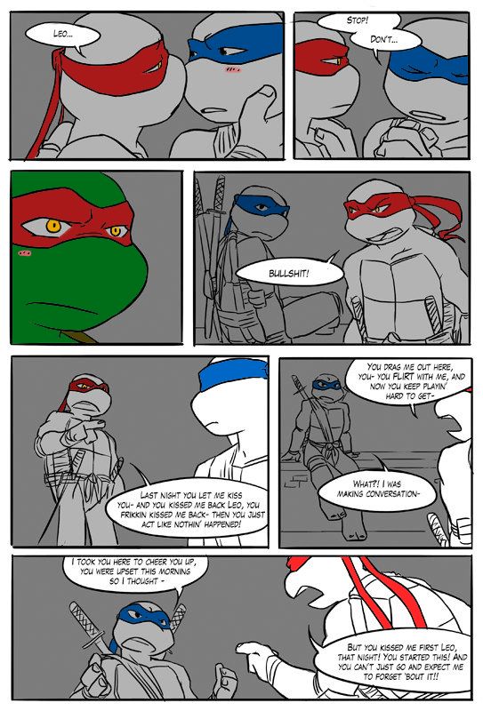 TMNT Black and Blue ch. 3 Colored by: Amateur page 12 full
