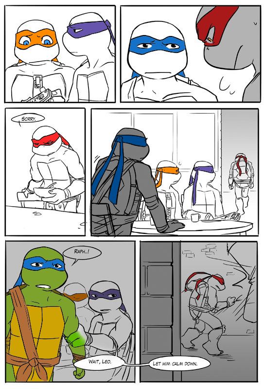 TMNT Black and Blue ch. 3 Colored by: Amateur page 3 full