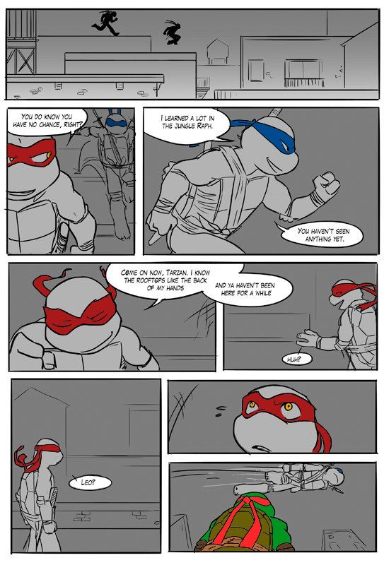TMNT Black and Blue ch. 3 Colored by: Amateur page 7 full