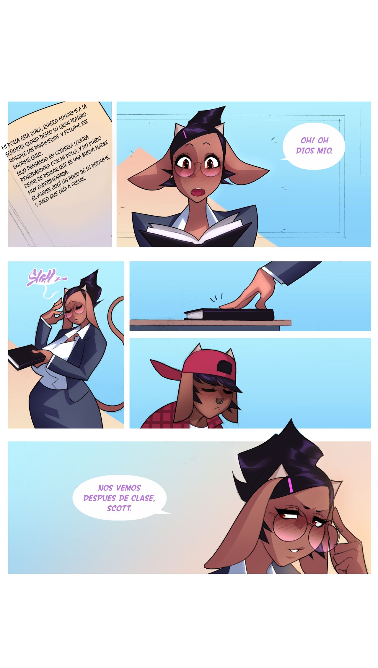 Wonderful Cow Teacher Gloria pt.1 | Gloria la Maravillosa Profesora pt.1 page 12 full