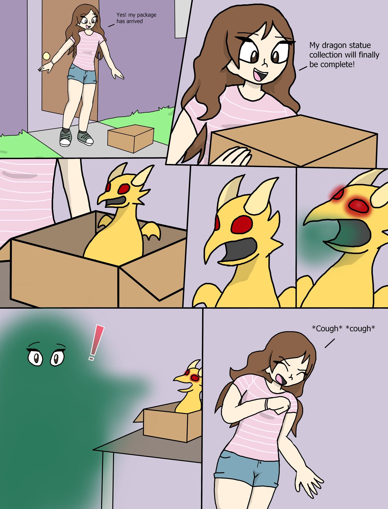 Melissa's Dragon Statue page 1 full