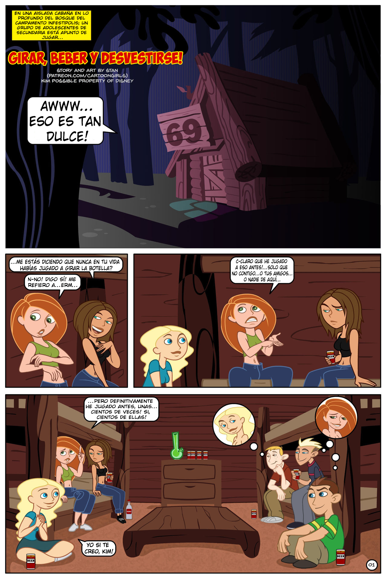 Kim Possible Girar, Beber & Desvestirse! page 2 full