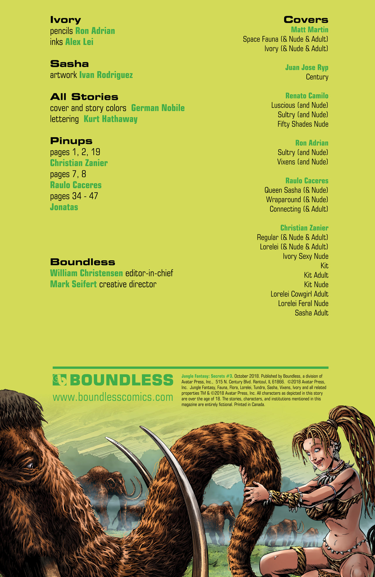 Jungle Fantasy: Secrets #3 page 2 full