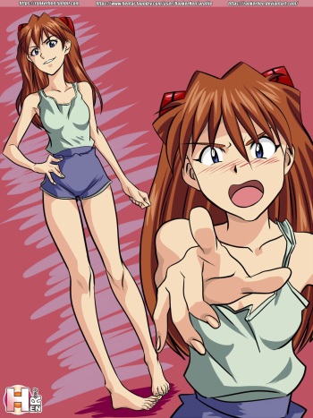 [RankerHen] Asuka footfetish cover