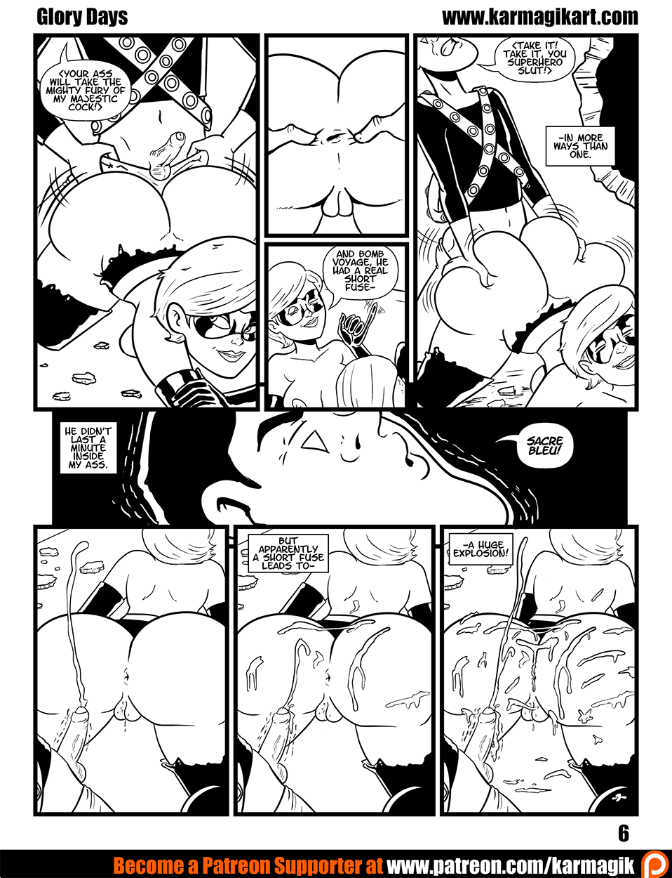 Elastigirl in Glory Days page 7 full