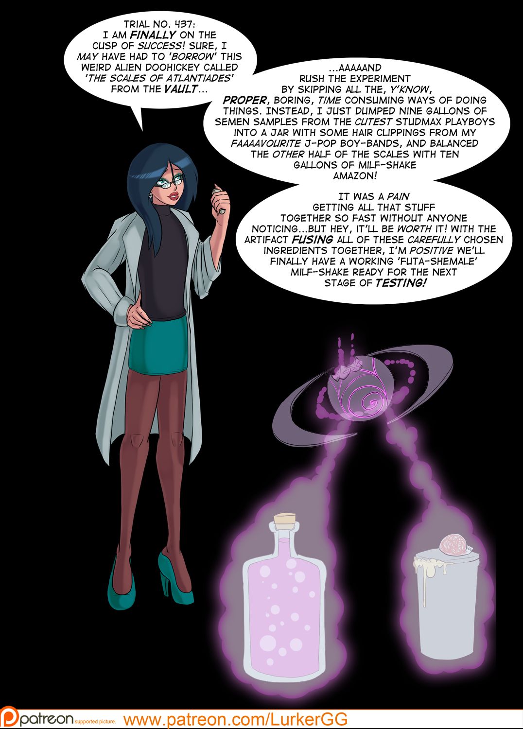 Dr. Nuyasaka, Milf-Shake Scientist page 1 full
