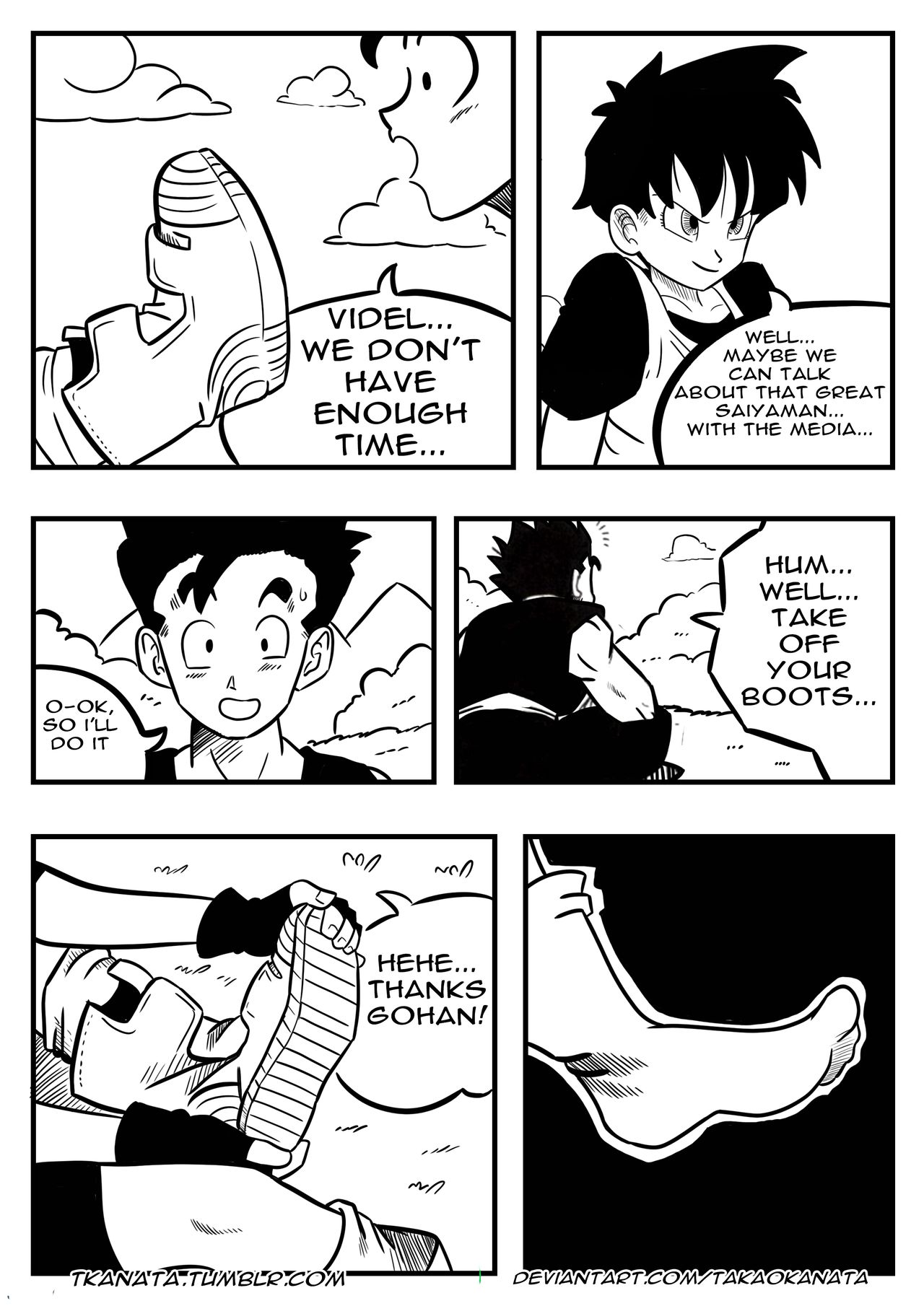 Gohan & Videl in: "Boots, Socks or Feet?" page 4 full