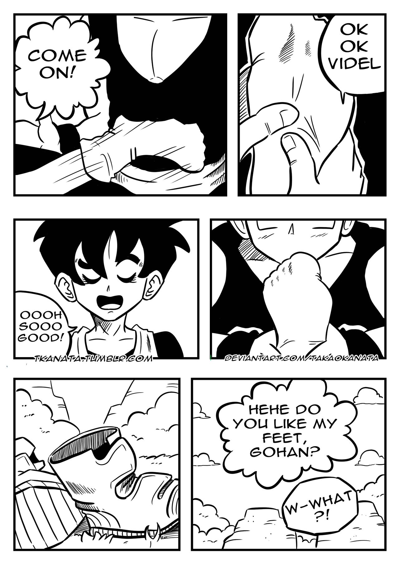 Gohan & Videl in: "Boots, Socks or Feet?" page 5 full