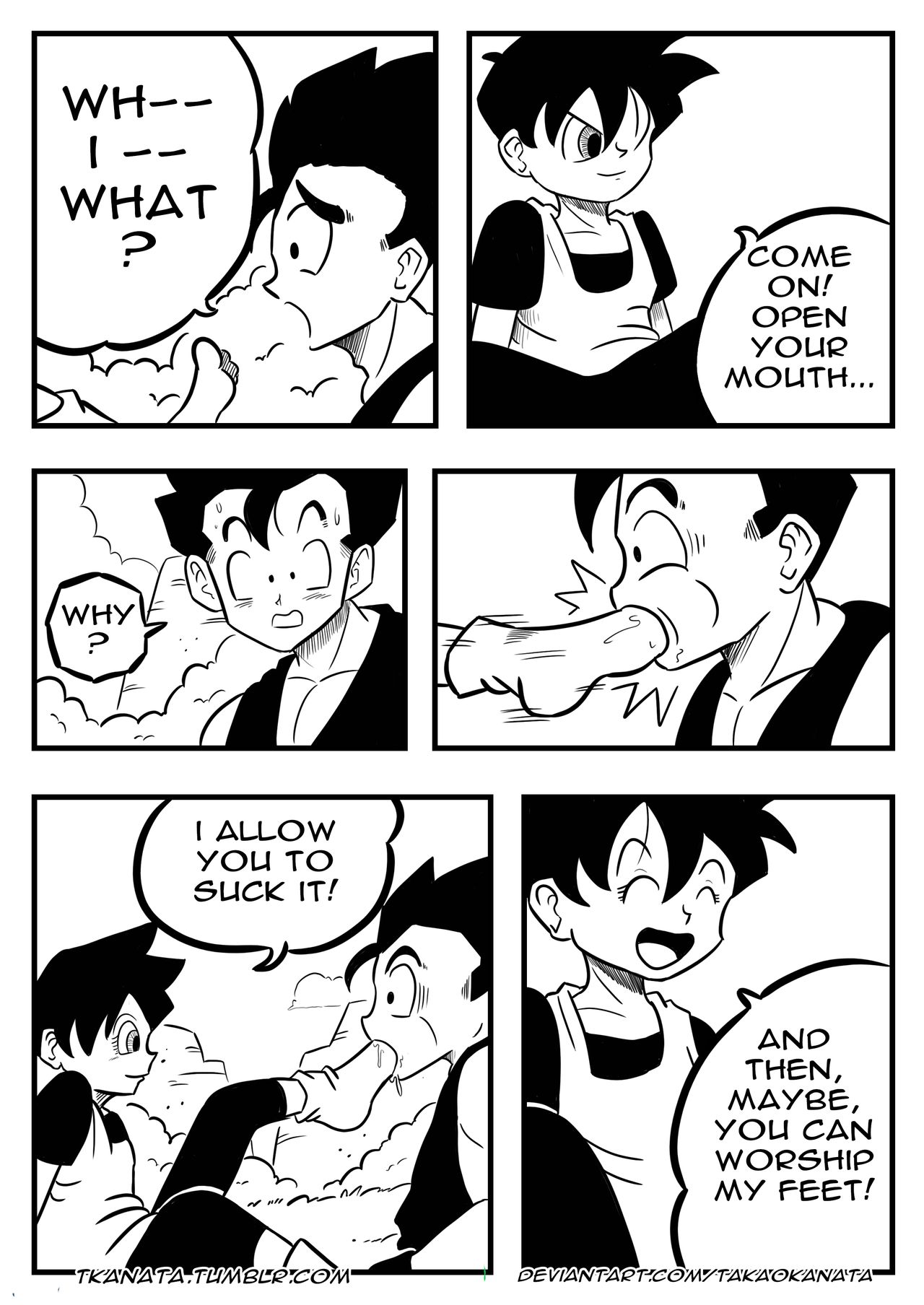 Gohan & Videl in: "Boots, Socks or Feet?" page 7 full