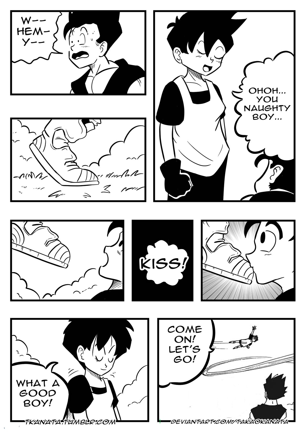 Gohan & Videl in: "Boots, Socks or Feet?" page 9 full
