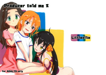 (C94) [Littleollie (Deburasu)] Producer told me 2 (THE IDOLM@STER CINDERELLA GIRLS) cover