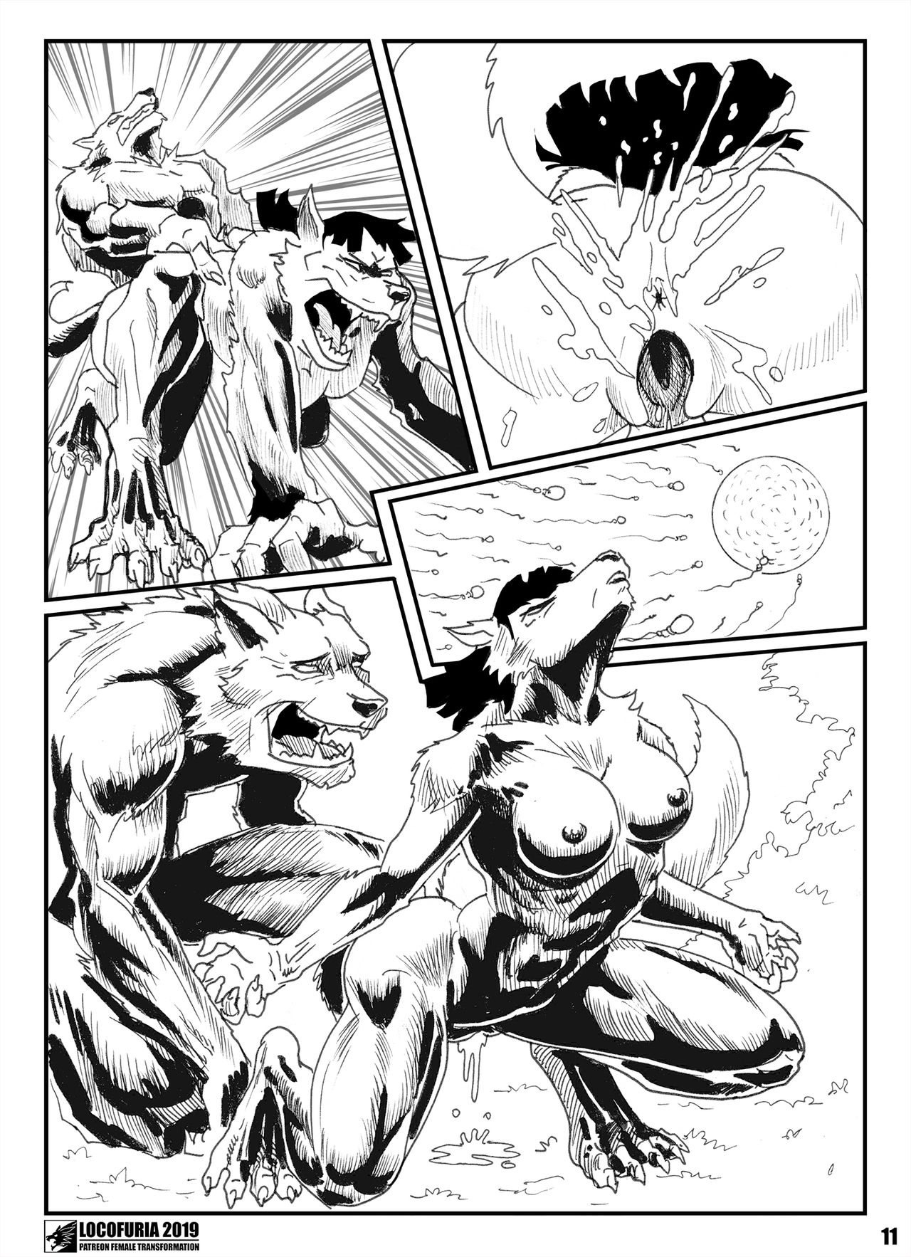 Pan vs. The Werewolf - Pan's Lunar Battle page 12 full