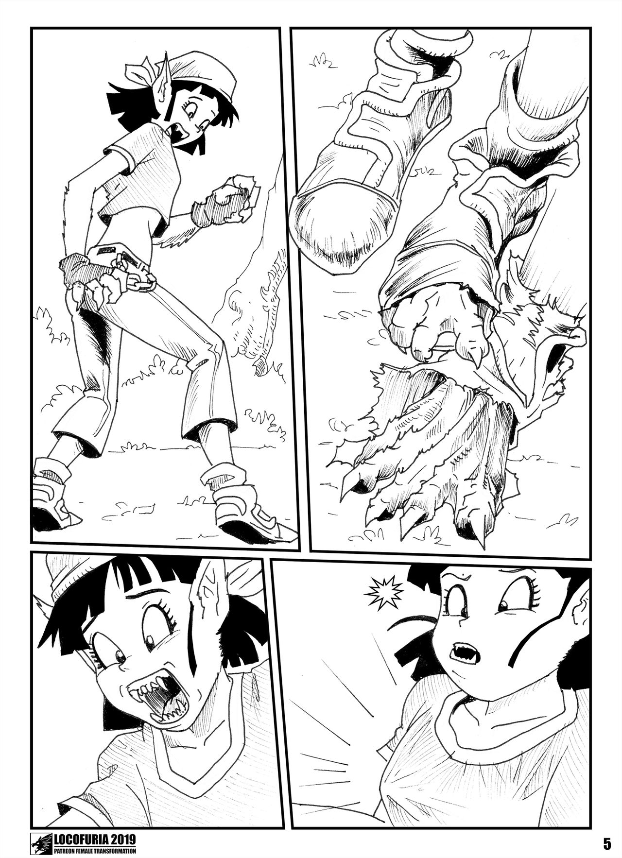 Pan vs. The Werewolf - Pan's Lunar Battle - Page 6 - Comic Porn XXX