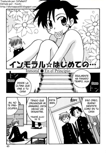 [Takaya Kirigakure] Inmoral Boys - En el Principio [Spanish] [ShotaSpace] cover