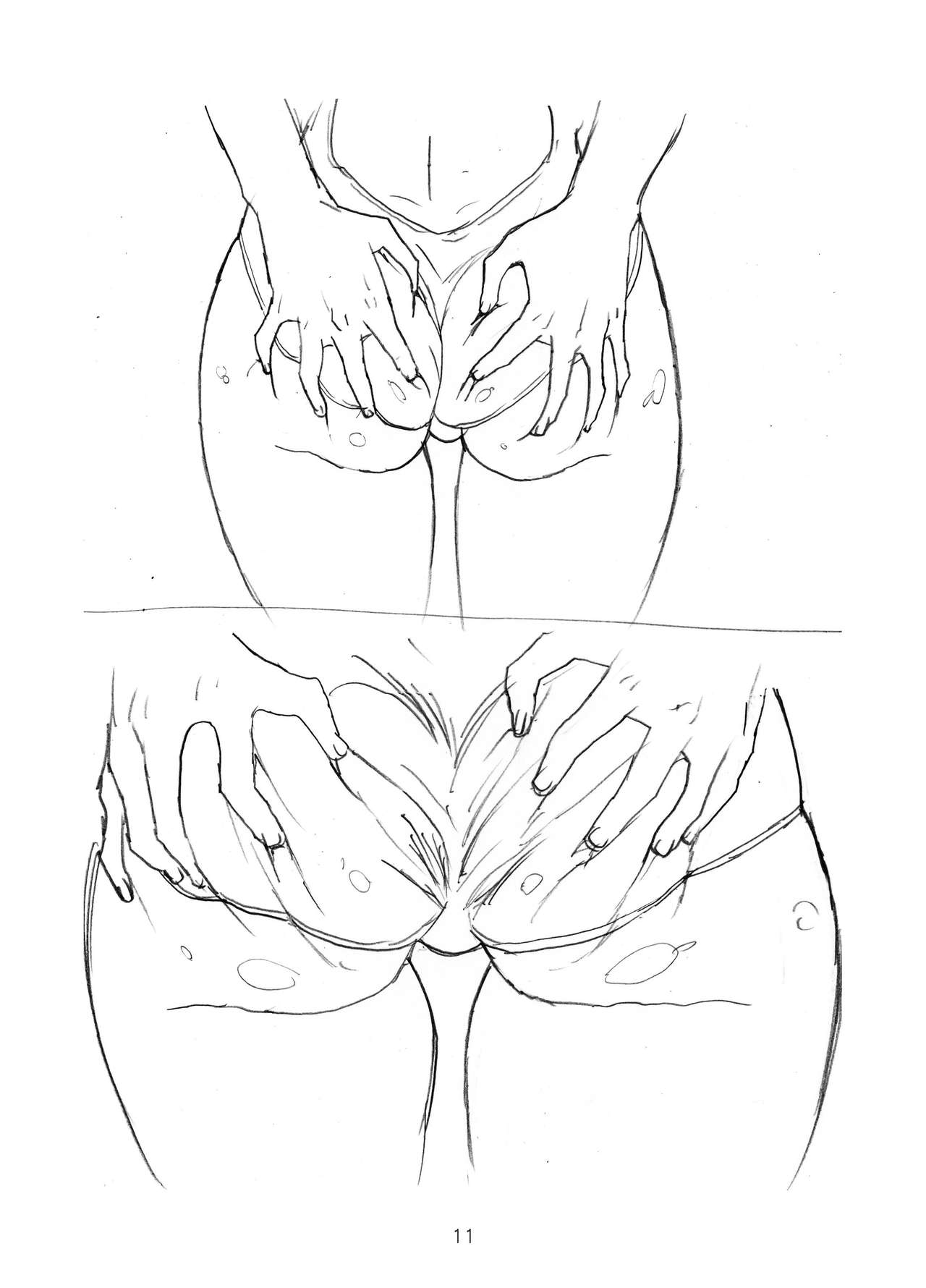 Misaki and Mika Sensei Sketchbook page 12 full