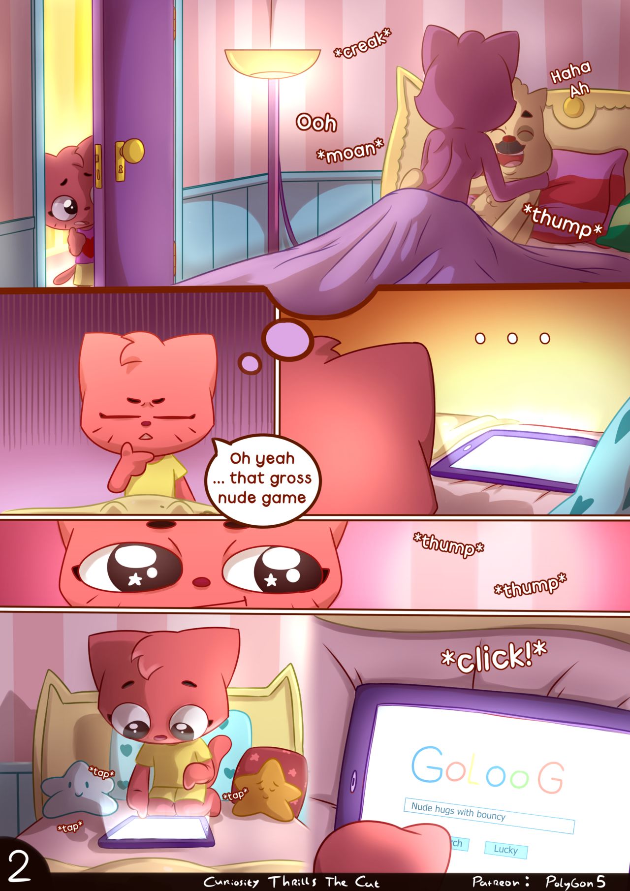 Playkids comic, Curiosity Thrills The Cat page 3 full