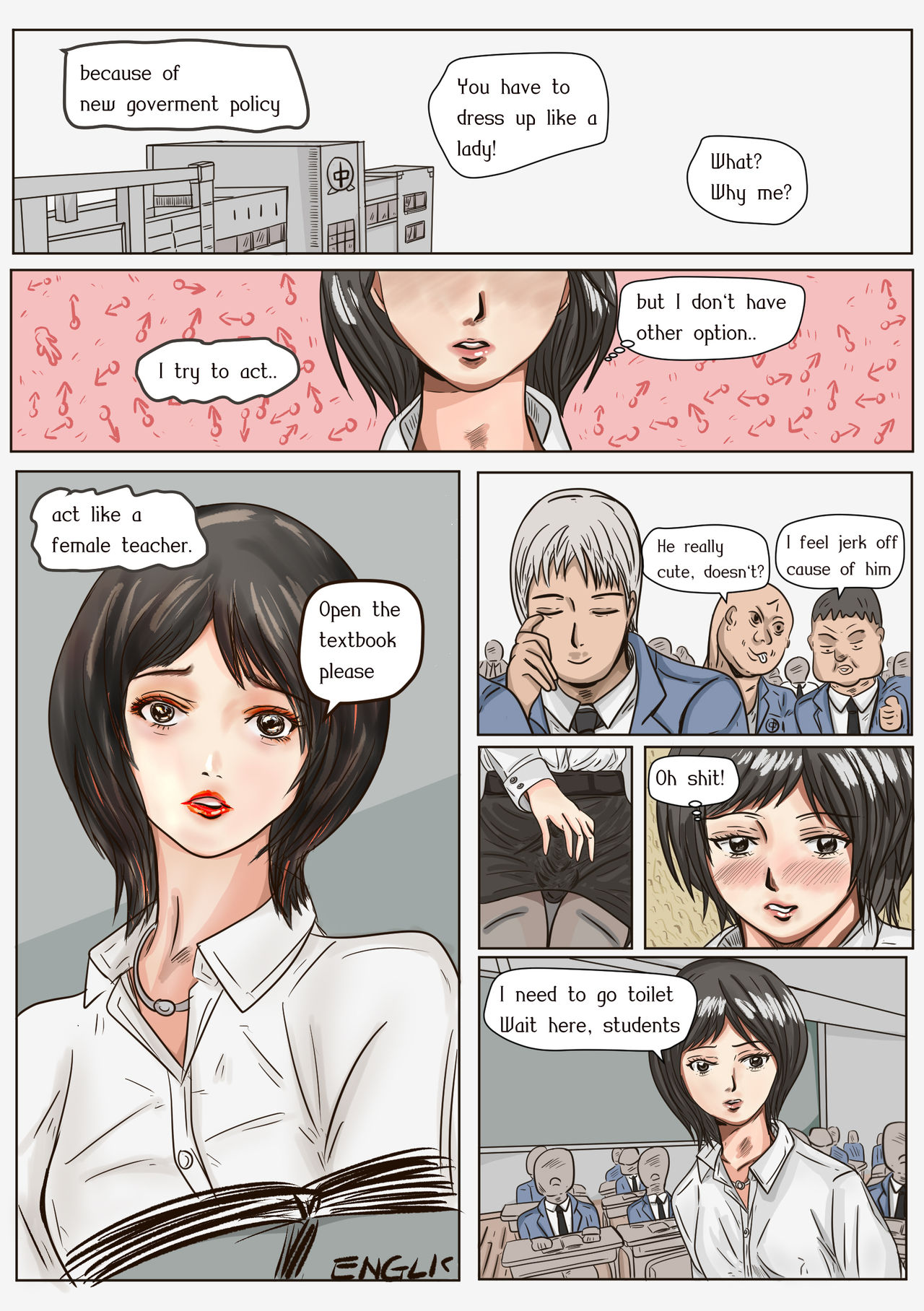 Trap teacher in toilet, extend page 2 full