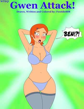 Gwen Attack (Ben 10) Original and White Lingerie Versions cover