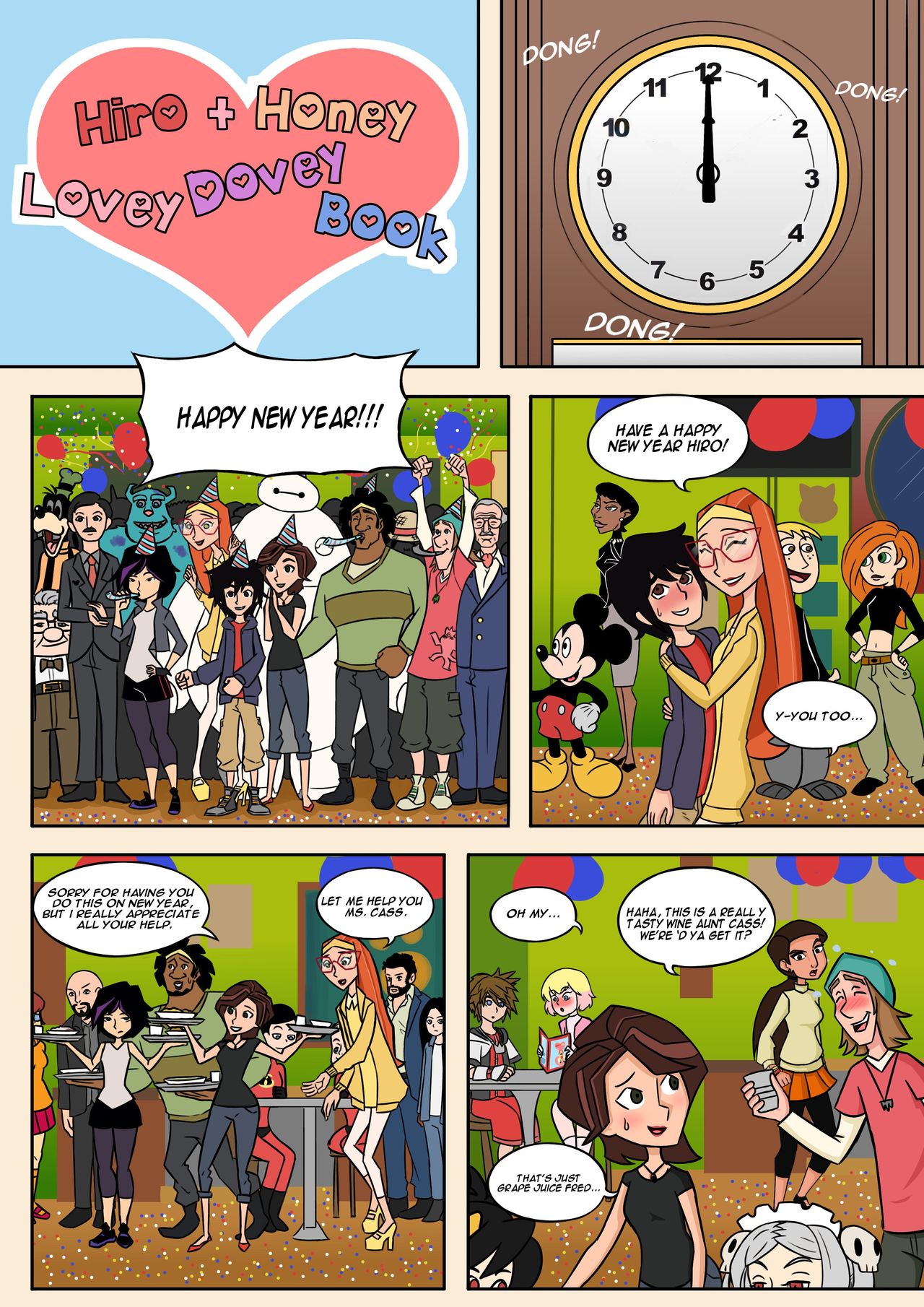 Hiro and Honey Lovey Dovey Book page 2 full