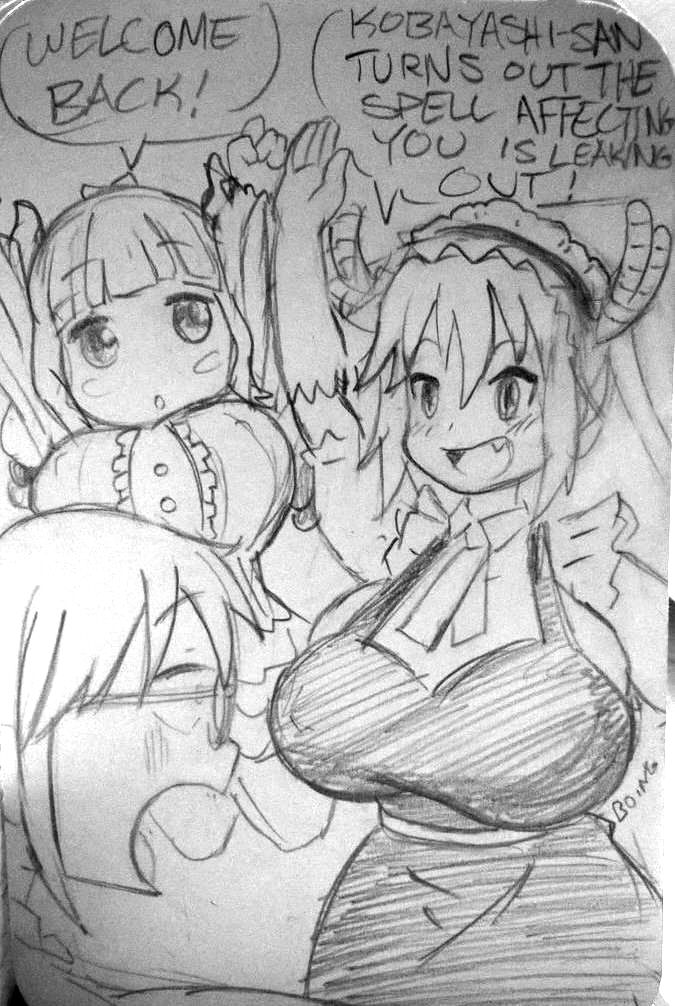Miss Kobayashi's Breast Expansion Spell page 12 full