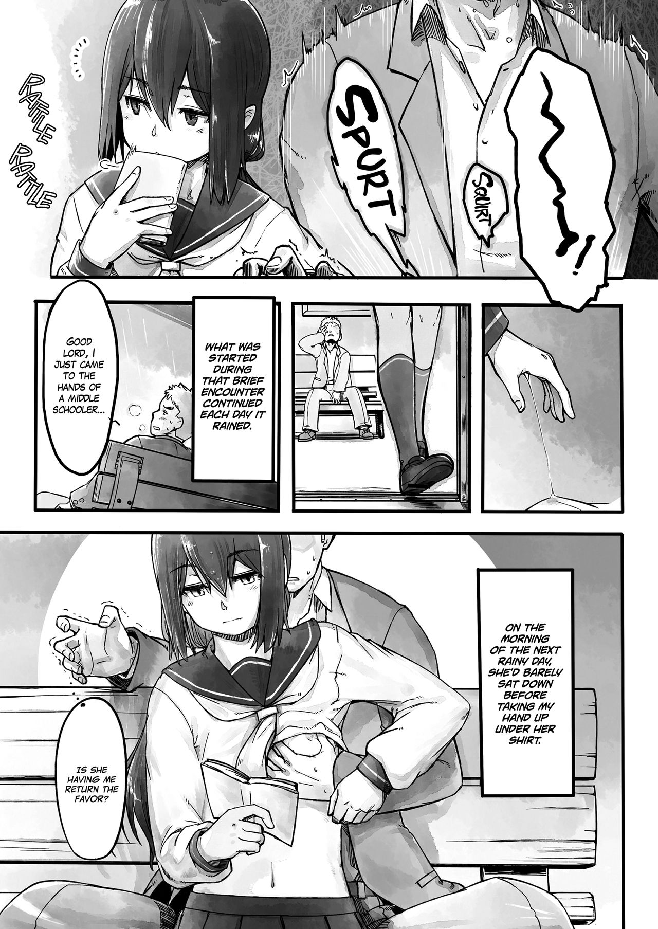 Ame no Hi no Nagaisu de | On a Bench, On a Rainy Day   =White Symphony= page 5 full
