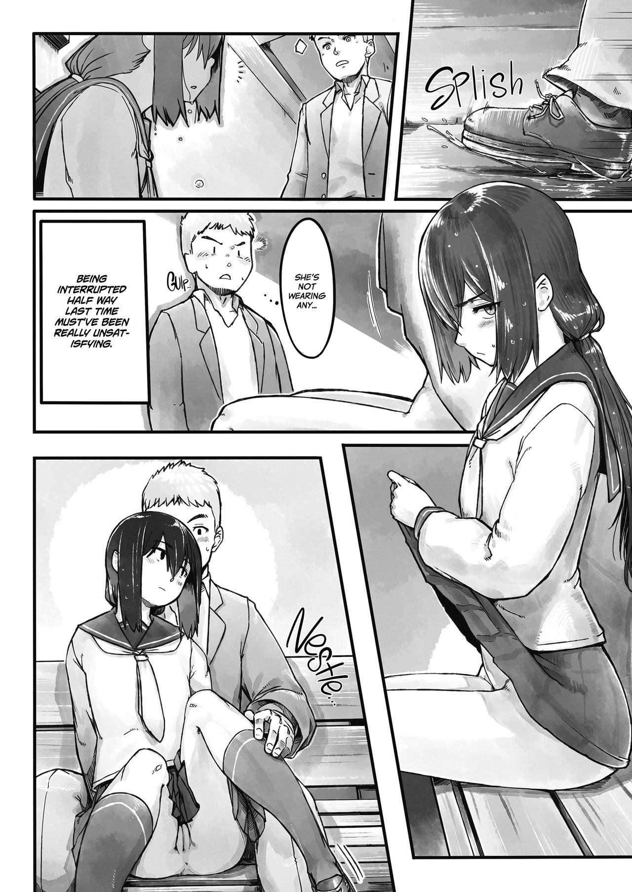 Ame no Hi no Nagaisu de | On a Bench, On a Rainy Day   =White Symphony= page 8 full