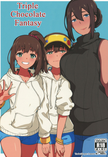 (C91) [Piruporo (Highlow)] Kasshoku Zanmai | Triple Chocolate Fantasy [Spanish] [Lanerte] cover