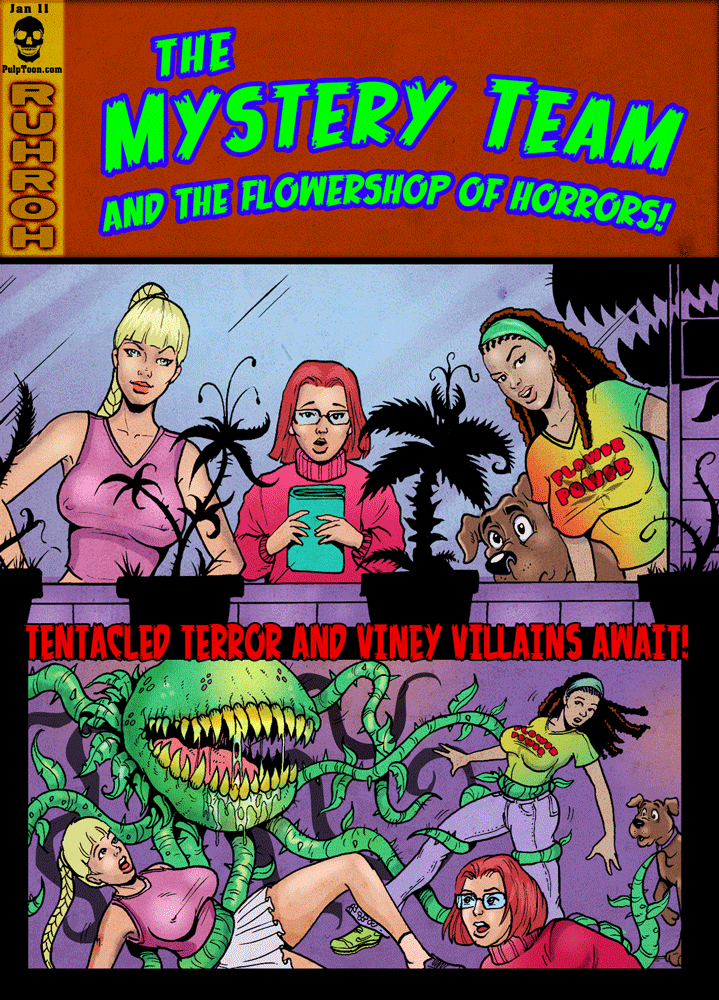 Mystery Team and the Flowershop of Horrors page 1 full