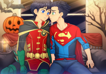 [Suiton00] Super Sons - Damian X Jon #5 cover