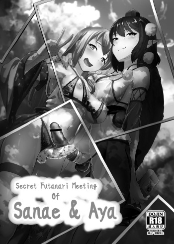 [Yo wa Okazu wo Shomou Shiteoru (Siya)] Sanae to Aya no Hentai Futanari Mikkai | Secret Perverted Futanari Meeting of Sanae and Aya (Touhou Project) [English] [q91] [Digital] cover