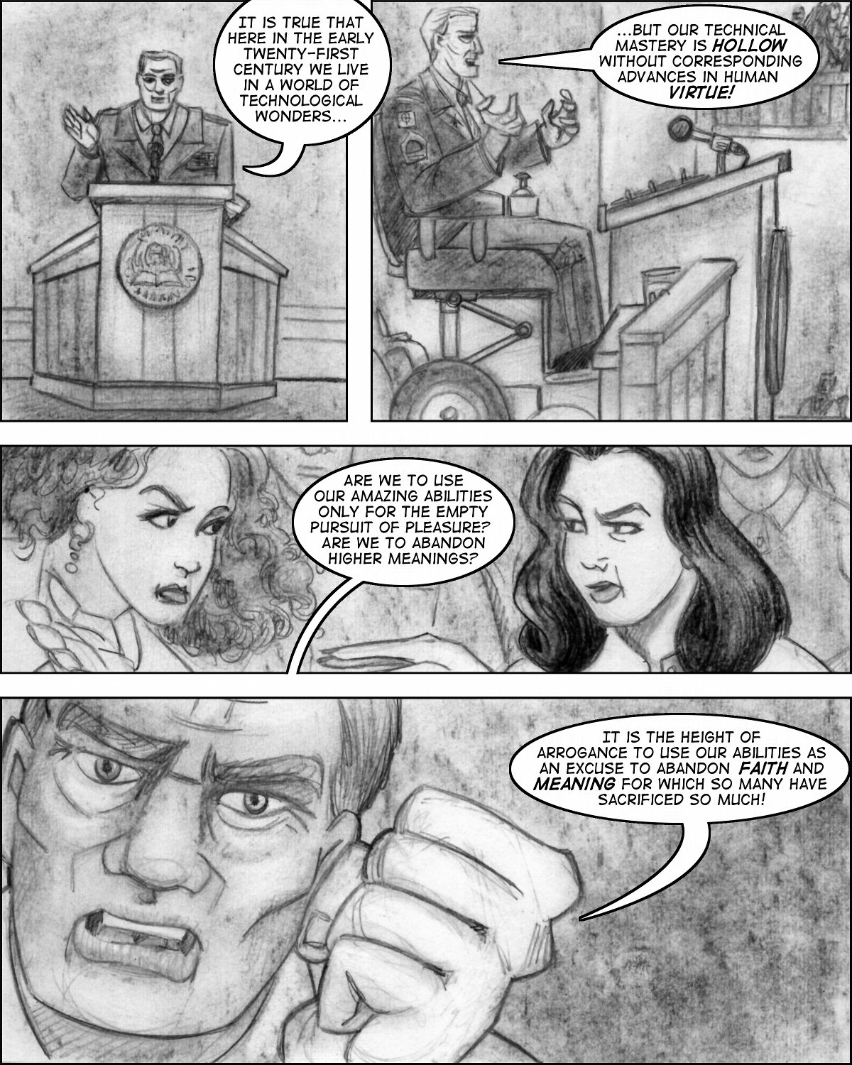 Tales of Gnosis College Comix Vol. 4 - Invisible Girl Heroine page 2 full