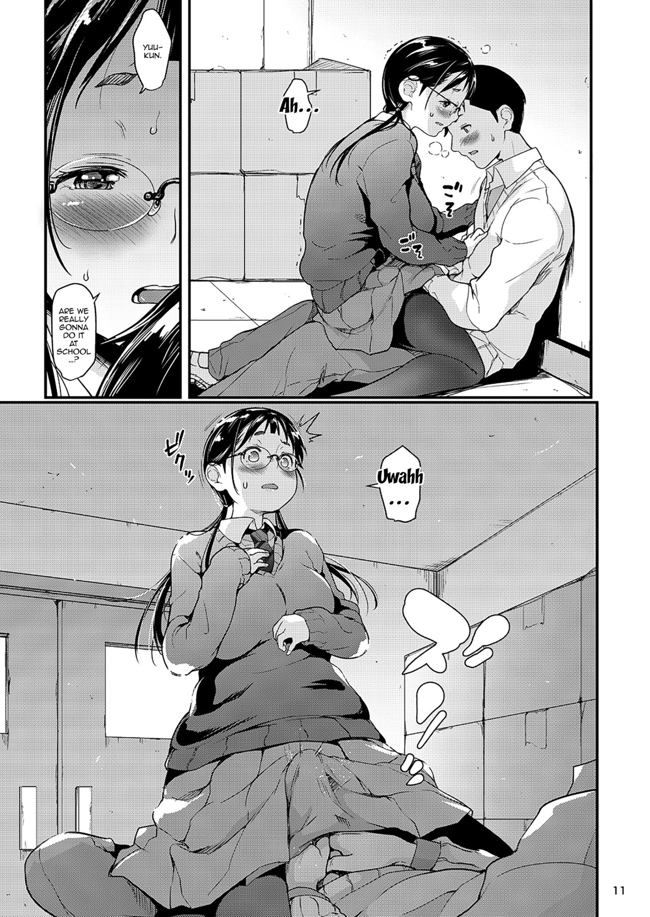 Jimiko to Ichinichijuu Sex 2 -Houkago no Monokage de- | Day Long Sex With A Plain Looking Girl 2 page 9 full