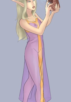 Blood elf to troll transformation sequence