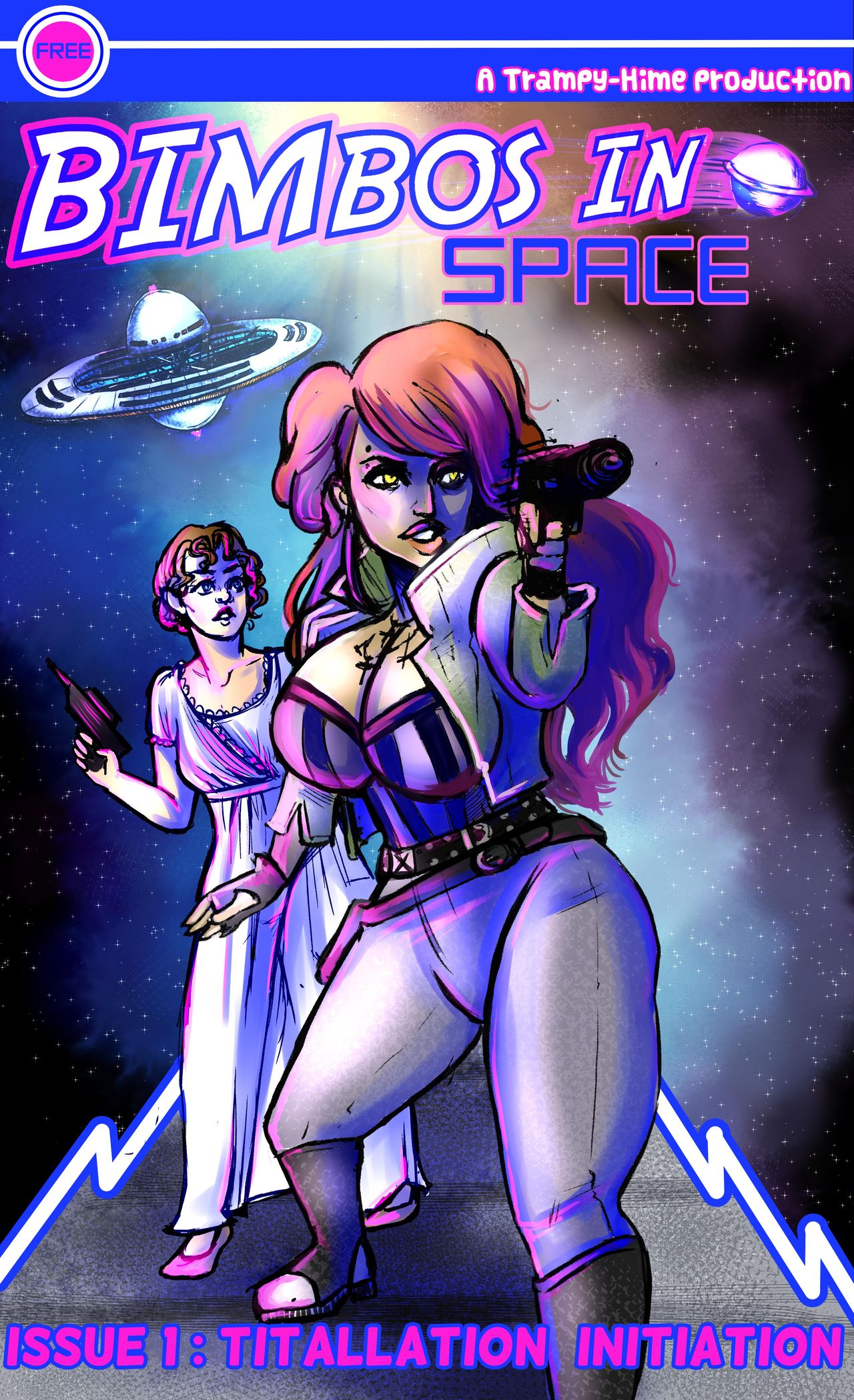 Bimbos in Space #1 - Titillation Initiation page 1 full