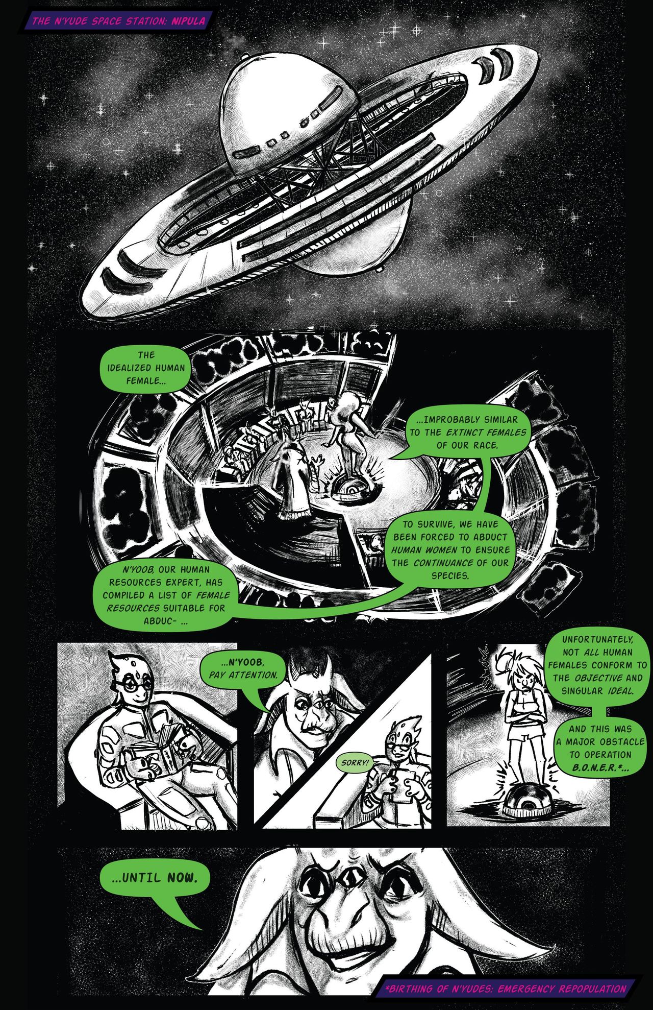 Bimbos in Space #1 - Titillation Initiation page 2 full