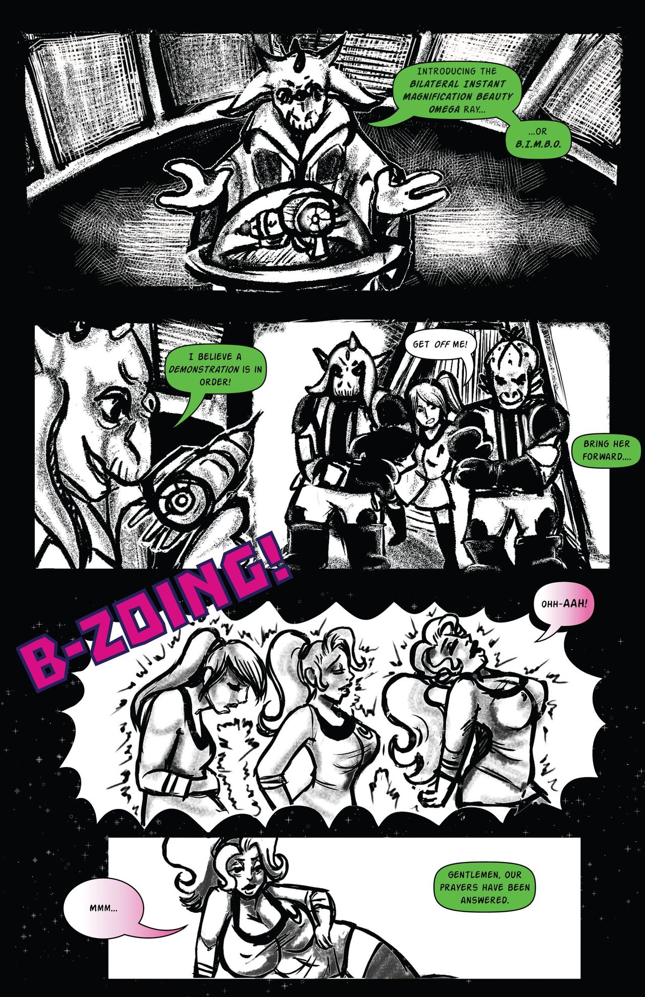Bimbos in Space #1 - Titillation Initiation page 3 full